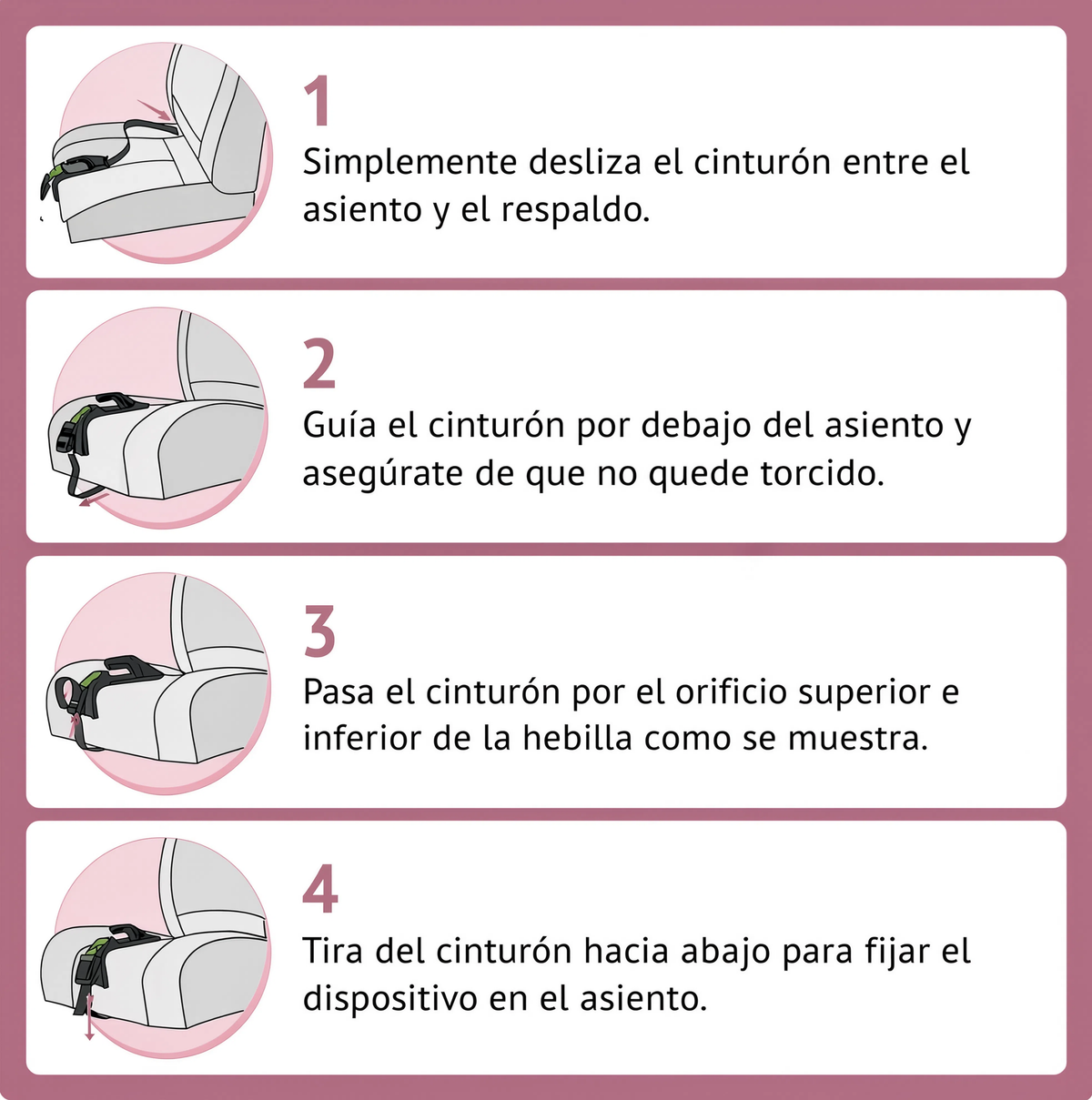 Cinturón de seguridad para embarazadas