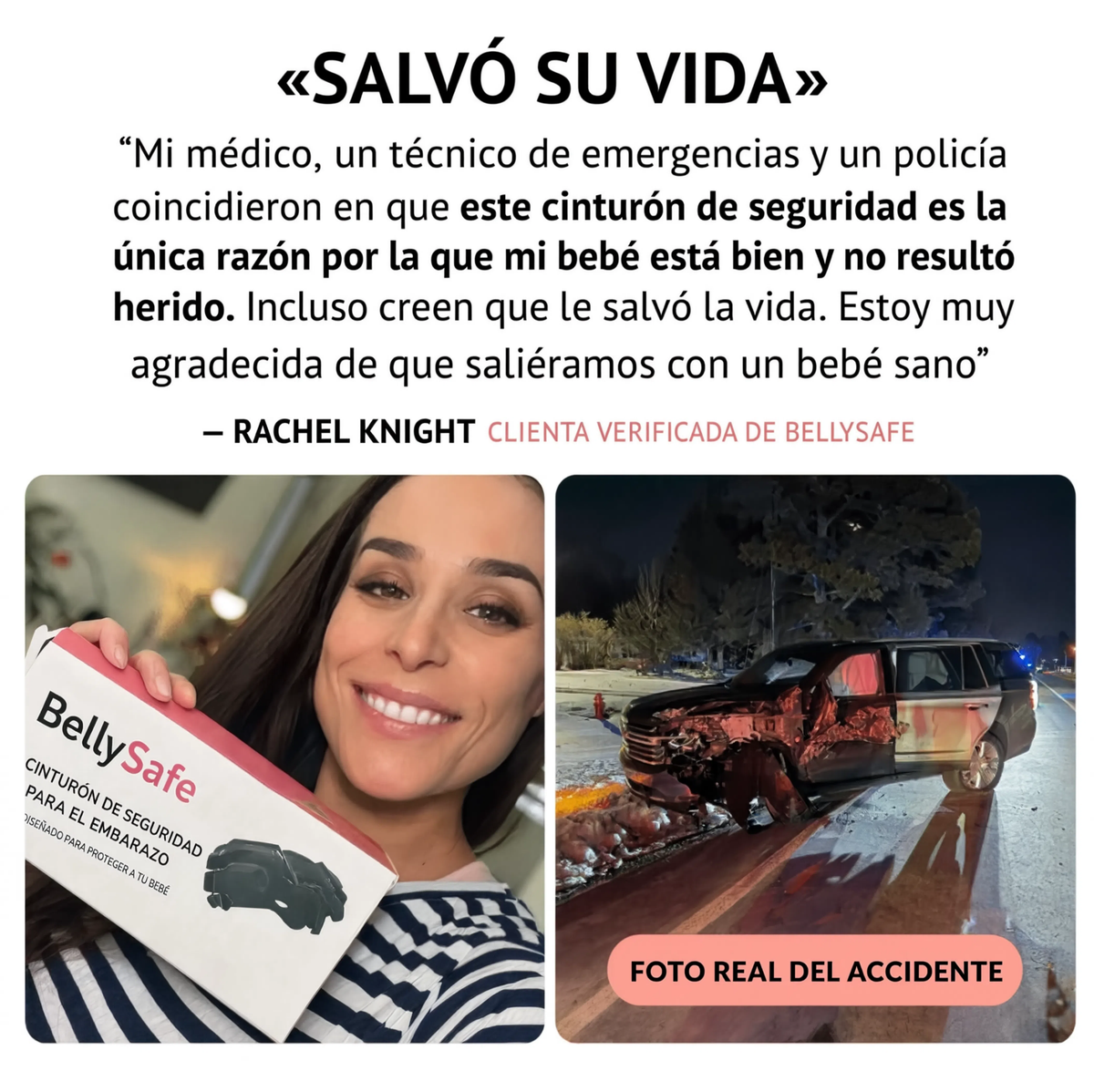 Cinturón de seguridad para embarazadas